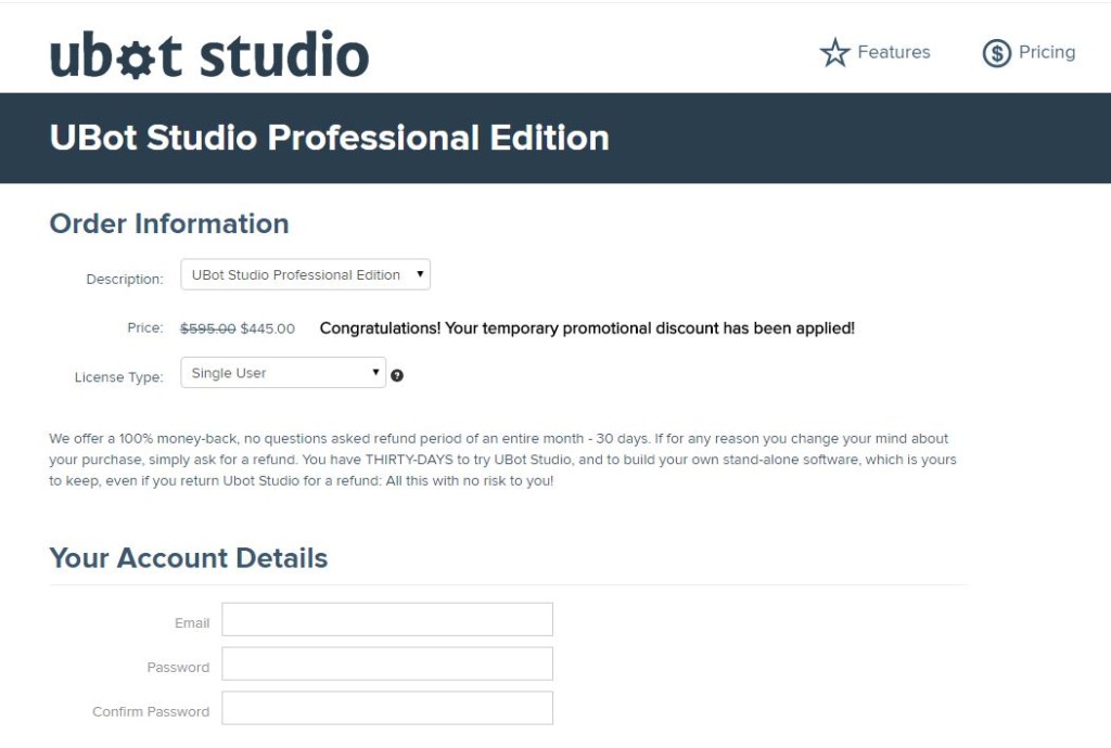 Ubot Studio 25% OFF Professional Edition