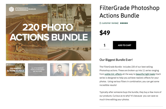 filtergrade review - FilterGrade Photoshop Actions Bundle